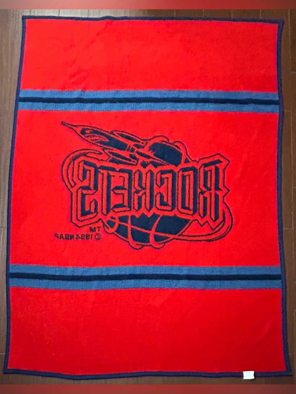Houston Rockets Navy and Red Team Throw Blanket by